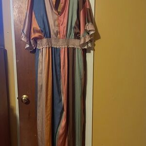 Multicolor Striped Jumpsuit